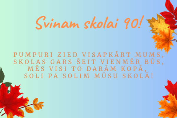 Svinam SKOLAI 90!