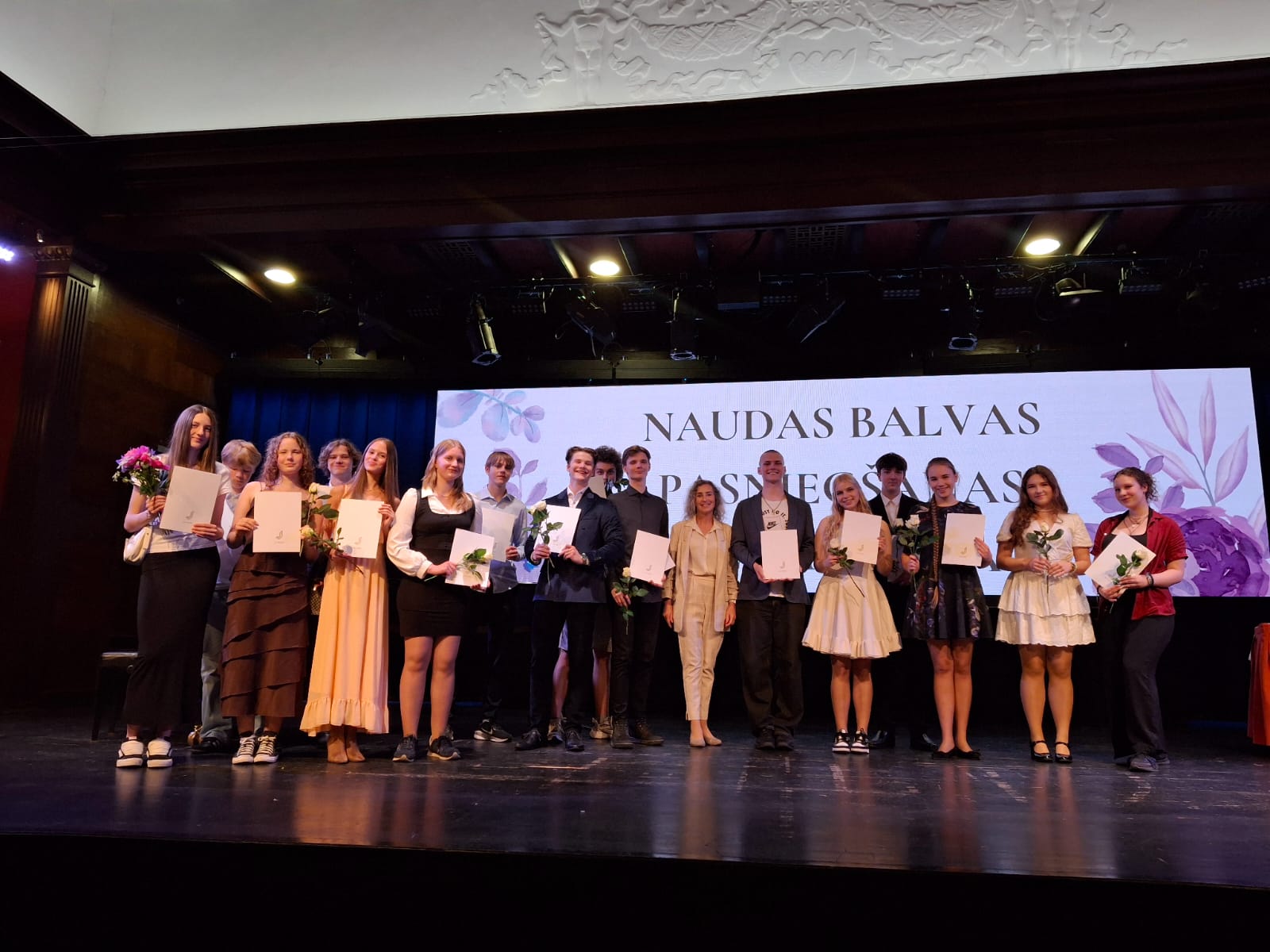 Naudas balvas pasniegšanas pasākums