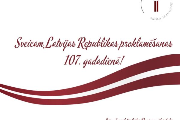 Saules mūžu Latvijai!