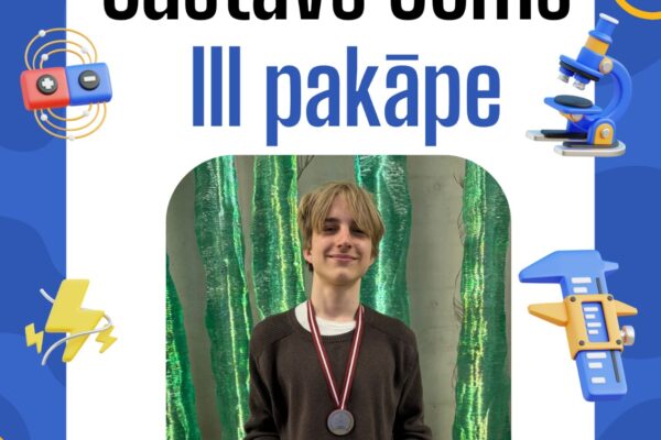 Lepojamies! Lepojamies ar sasniegumu Fizikas valsts 76. olimpiādes 3. posmā (valsts līmenis)!